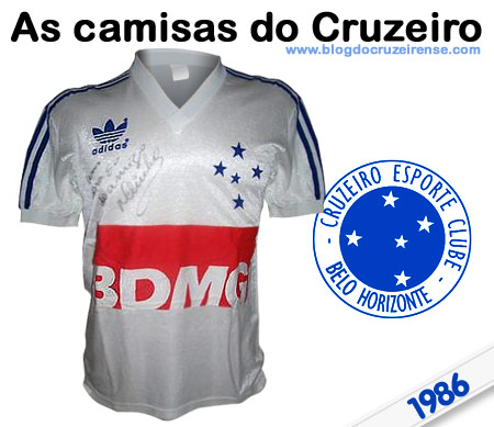 Camisas históricas do Cruzeiro - 1986 (Unif. 02)