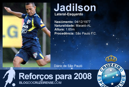 Reforços para 2008: Jadilson