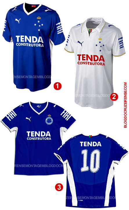 Prováveis uniformes do Cruzeiro 2008 - Home e Away