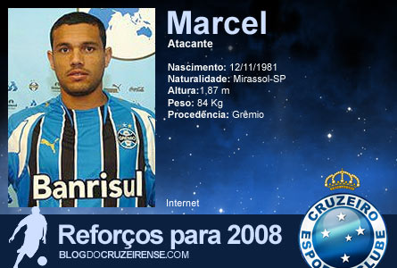 Reforços para 2008: Marcel